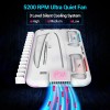 Ant Esports Dock5 RGB with Cooling Fan and Dual Controller Charger Station, PS5 Console Disc & Digital Edition, PS5 Cooling Station Accessories (White)