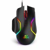 Ant Esports GM320 RGB Wired Gaming Mouse, 12800 DPI Optical Sensor, 8 Programmable Buttons with Rapid (Black)