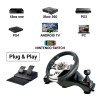 Ant Esports GW190 Race Steering Wheel, Universal USB I 270 Degree rotation with 2 Large Pedals and Shifter Compatible for PC, Xbox One,Xbox Series X/S,PS4,PS3,Nintendo Switch& Android TV–Black Silver