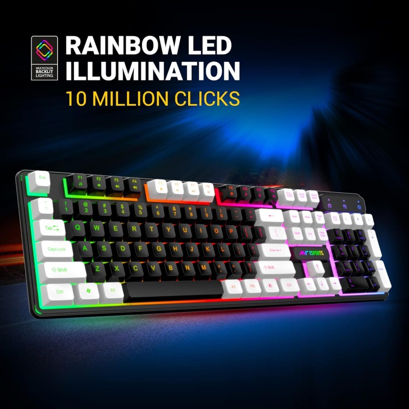 Ant Esports KM1400 Pro Backlit Membrane Gaming Keyboard
