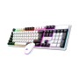 Ant Esports KM1610 LED Gaming Keyboard and Mouse Combo, 104 Keys Rainbow Backlit Keyboard and 7 Colour RGB Mouse White