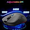 Ant Esports KM500 Pro Wireless Gaming Keyboard and Mouse Combo, LED Backlit Rechargeable 2000mAh Battery, Mechanical (Black)