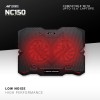 Ant Esports NC150 Ultra Slim and Sturdy Portable Laptop Cooling Pad with 2 * 1 125mm Red LED Fan