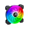 Ant Esports Superflow 120mm 3 IN 1 ARGB Three Dual-Sided ARGB ring light PWM Case Fan Kit - Black, 45.3 CFM Airflow, 1500 RPM