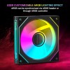 Ant Esports Superflow 120mm 3 IN 1 ARGB Three Dual-Sided ARGB ring light PWM Case Fan Kit - Black, 45.3 CFM Airflow, 1500 RPM