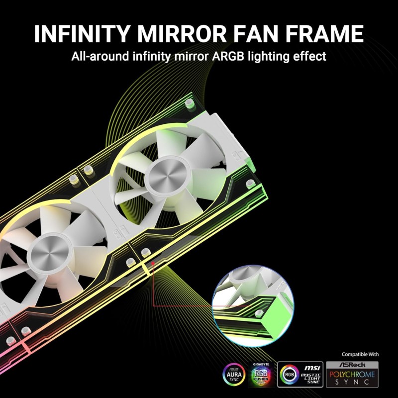 Ant Esports Superflow 120mm 3 IN 1 ARGB Three Dual-Sided ARGB ring light PWM Case Fan Kit - Black, 45.3 CFM Airflow, 1500 RPM