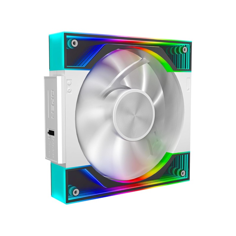 Ant Esports Superflow 120mm 3 IN 1 ARGB Three Dual-Sided ARGB ring light PWM Case Fan Kit - Black, 45.3 CFM Airflow, 1500 RPM