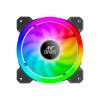 Ant Esports Superflow 120mm 3 IN 1 ARGB Three Dual-Sided ARGB ring light PWM Case Fan Kit - Black, 45.3 CFM Airflow, 1500 RPM