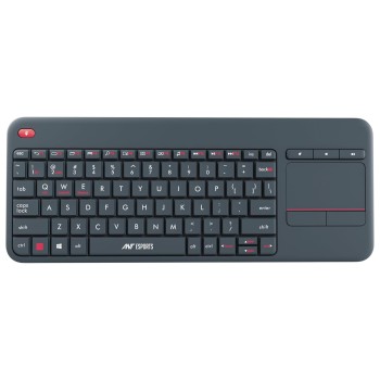 Ant Esports WK100 2in1 Wireless/Bluetooth Keyboard with Built In Touchpad-Wireless TV Keyboard Black