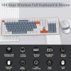 Ant Master 30 Pro Wireless Combo Keyboard & Mouse Set |104-Key Membrane Keyboard |Adjustable DPI Upto 1600 Mouse White Grey