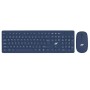 Ant Value FKBRI05 Wireless Keyboard Mouse Combo - 2.4Ghz Aesthetic Quiet Keyboard and Mouse Wireless (Blue)