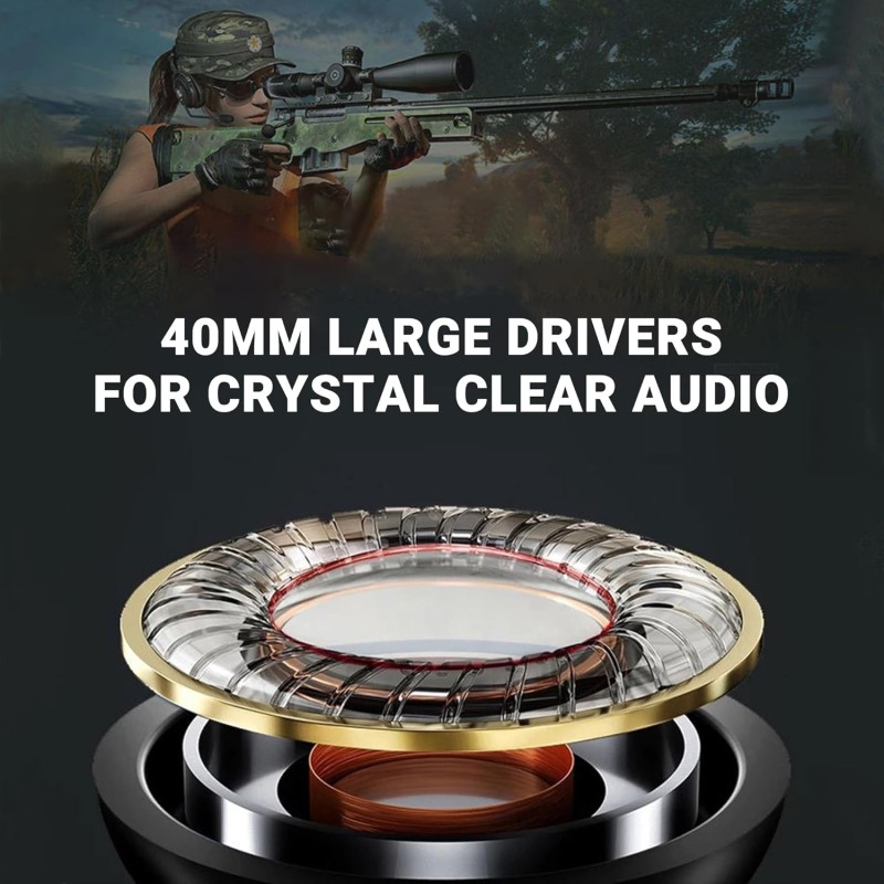 Ant Value H110 Computer 3.5Mm Wired Crystal Sound On Ear Headphone with Microphone Noise Cancelling