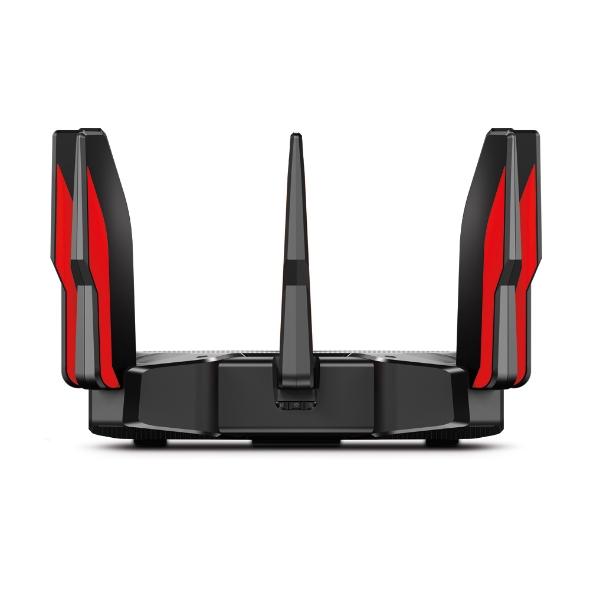 TP-Link Archer C5400X Gaming Router 2.4 GHz, 5 GHz 5400 Mbps Wifi Speed Tri Band External Antenna Ethernet (Cable Broadband)  (Black, Red)