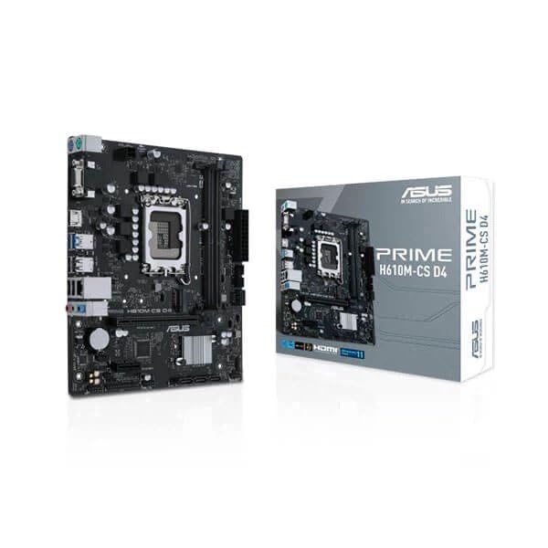 Asus Prime H610M-CS D4 Motherboard for Intel 12th Gen Processors - LGA1700 Socket