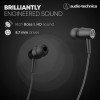 Audio-Technica Wireless Headphones with 200 Hours Standby Time, In Ear Bluetooth Neckband with Mic & Button Controls