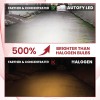 Autofy NightHawk 40W Powerful Super Bright H4 LED Headlight Bulb for Bikes Scooter LED Light for Biking 6000 Lumens 8000 RPM