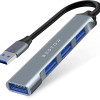 BESTOR® 4-in-1 USB Hub, Portable USB Splitter with 4 Ports, Mini Docking Station with 5Gbps Fast Data Transfe.