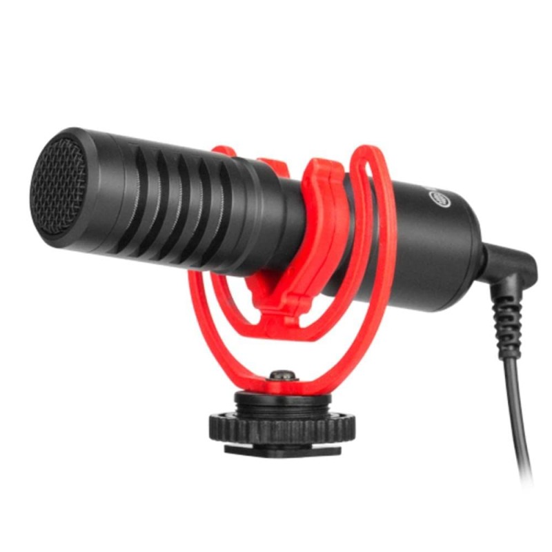 BOYA by-MM1 Universal Cardiod Shotgun Microphone Mini Mic for iOS iPhone 8 8 Plus 7 7 Plus 6 6s Mac iPad Tablet Canon Nikon DSLR Camera Camcorder