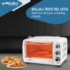 Bajaj 1603 16 Litres Oven Toaster Grill (16L OTG) With Baking & Grilling Accessories| 1200 W White