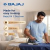 Bajaj DX-2 600W Dry Iron | Advance Soleplate And Anti-Bacterial German Coating Technology | 180 Degree Swivel Cord【Black】