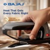 Bajaj DX-2 600W Dry Iron | Advance Soleplate And Anti-Bacterial German Coating Technology | 180 Degree Swivel Cord【Black】