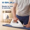 Bajaj DX-7 1000 Watts Dry Iron | Advance Soleplate And Anti-Bacterial German Coating Technology | Light Weight Iron【White】