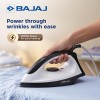 Bajaj Dry Iron DX 15 1000 Watts | Duraglide soleplate with PTFE coating | Cool touch body | 360° Swivel Cord Black & White