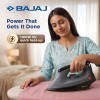 Bajaj Herculo Heavy Weight Dry Iron | 1100 Watts Heavy Weight Dry Iron | Duraglide Soleplate | Anti-Bacterial & Non-Stick Coating Black & Grey, Aluminium