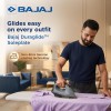 Bajaj Herculo Heavy Weight Dry Iron | 1100 Watts Heavy Weight Dry Iron | Duraglide Soleplate | Anti-Bacterial & Non-Stick Coating Black & Grey, Aluminium