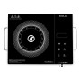 Bajaj IRX 220F Infrared Induction Cooktop | 2200 Watts | 11 Power Level | 3 Preset Menu | Feather Touch Controls | Digital display【Black/Silver】