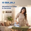 Bajaj Majesty DX-11 1000W Dry Iron with Advance Soleplate and Anti-bacterial German Coating Technology, White and Blue