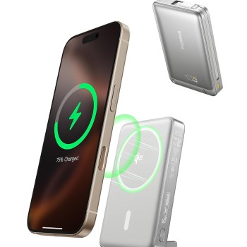 Baseus Nomos Qi2 10000mAh 45W Magnetic Wireless Power Bank – Lunar Gray