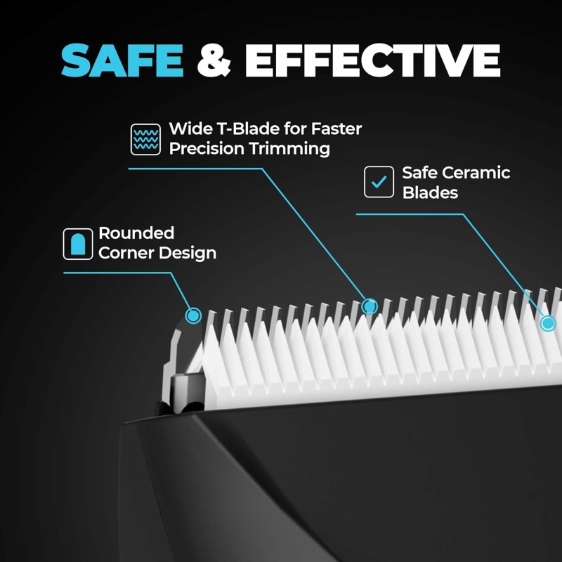 Beardo Ball Safe Pro Trimmer | Intimate Trimmer for Men | IPX7 Waterproof | Safe Ceramic Blades | 40mm T-Blade