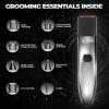 Beardo Chrome Beast Multipurpose Full Body Groomer Trimmer Set For Men | 40 Length Settings | 8 attachments