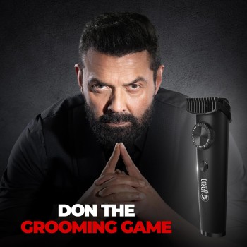 Beardo Don Trimmer for Men | 90 min Run Time | 20 Length Settings | Cordless | Washable Stainless Steel Blades | Powerful Li+ battery for quick charging | Stylish Gun Metal finish | Gift For Brother | Gift For Friends