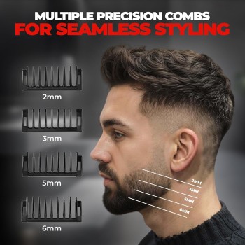 Beardo I Blade Trimmer for men | No Nicks and Cuts | Electric Shaver with powerful motor | Perfect for different beard styles for Gen Z | Multiple Length Settings