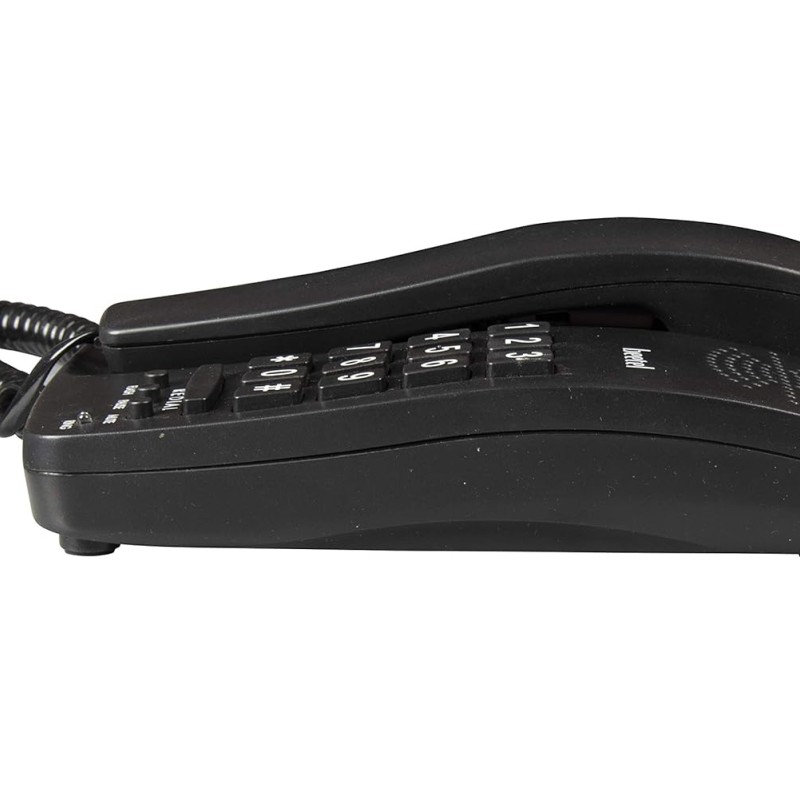 Beetel B15 Corded Landline Phone,Ringer Volume Control,LED Ring Indication,Wall/Desk Mountable (Black) (B15)