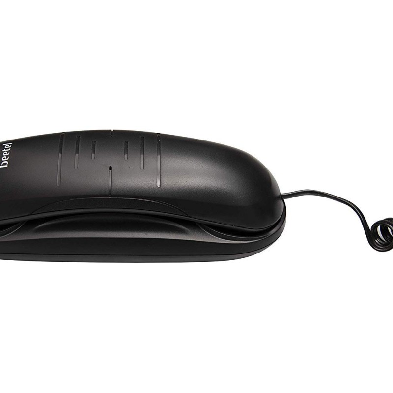 Beetel B26 Slim Corded Landline Phone,Ringer Volume Control,Wall/Desk Mountable,Ringer (Black) (B26)