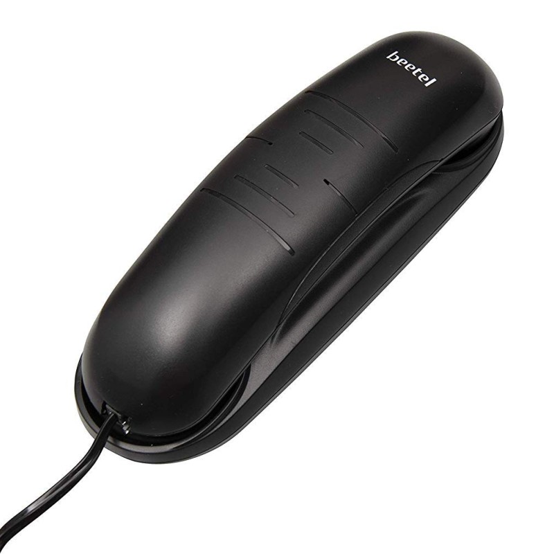 Beetel B26 Slim Corded Landline Phone,Ringer Volume Control,Wall/Desk Mountable,Ringer (Black) (B26)