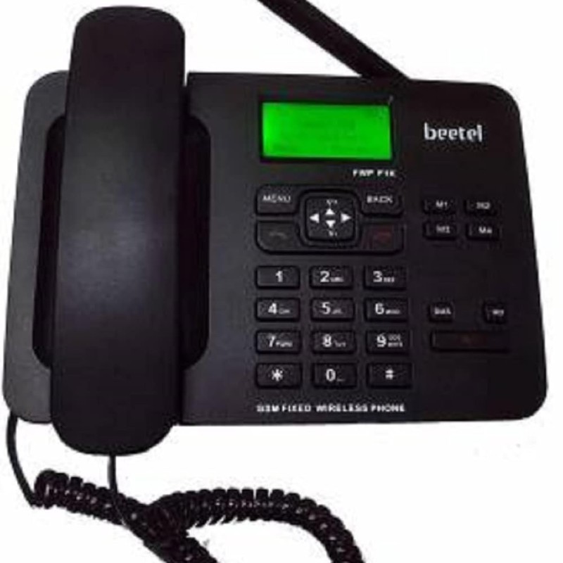 Beetel F1K GSM Fixed Wireless Phone, Support Quad band 2G,LCD Display,Speed Dial,Two way Speaker phone & Adjustable Volume,Supports Hotline Function,Alarm,4 Direct Memory Keys,Basic Calculator (Black)