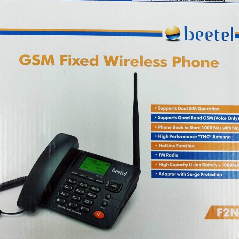 Beetel Fixed wireless phone Dual SIM F2N, Black