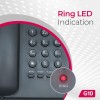 Beetel G10 Newly Launched, Corded Landline Phone, Ringer LED Indication, Desk and Wall Mountable, 3 Step Ringer Volume Control, Tone/Puls/Flash/Pause/Redial, TEC Certified (G10 Black)