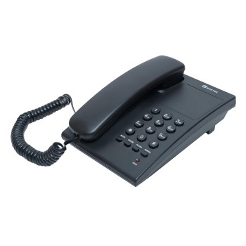 Beetel G10 Newly Launched, Corded Landline Phone, Ringer LED Indication, Desk and Wall Mountable, 3 Step Ringer Volume Control, Tone/Puls/Flash/Pause/Redial, TEC Certified (G10 Black)