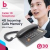 Beetel G30, TEC Certified, Caller ID Corded Landline Phonelcd Display,Ringer (G30-Black)