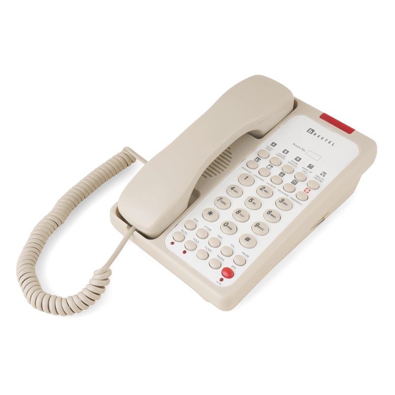 Beetel H95 Hotel Landline Phone,Two way Speaker phone,In use,Ringer & Hold LED,10 Programmable Guest Keys