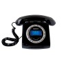 Beetel M73 Caller Id Corded Landline Phone with 16 Digit LCD Display, Retro Design, Alphanumeric Keypad, 2-Way Speaker Phone, Adjustable Ringer Volume (Black & White)(M73)