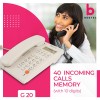 Beetel Newly Launched G20,TEC Certified,Caller ID Corded Landline Phonewith LCD Display,Ringer (Warm Grey)