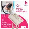 Beetel Newly Launched G20,TEC Certified,Caller ID Corded Landline Phonewith LCD Display,Ringer (Warm Grey)