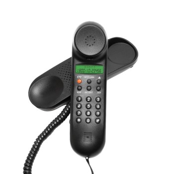 Beetel Newly Launched M25 Ultra Compact Caller ID Slim Line Corded Landline Phone,Numeric Display (Black M25)