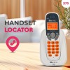 Beetel X70 Expandable Cordless Landline Phone, 2.4GHz Frequency, 2 Way Speaker Phone, Ringer Volume, LED Notification for Ringer and Charging (X70)(White)